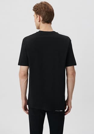 M067034-900 Erkek Siyah Baskılı T-shirt - 2