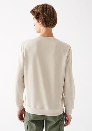 M065751-35111 Erkek Bej Sweatshirt - 2