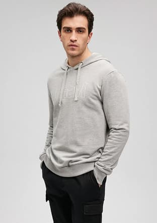 M065606-28387 Erkek Gri Sweatshirt - 1