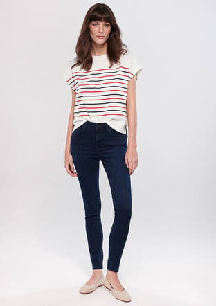 M100328-82196 Kadın Sarı Jean Pantolon - 1