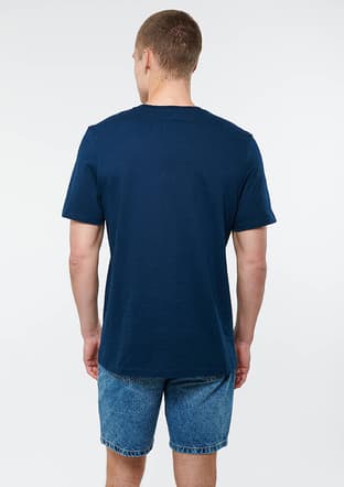 M0610635-70490 Erkek Lacivert Baskılı T-shirt - 2