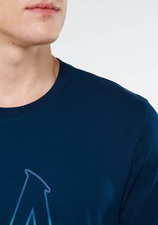 M0610635-70490 Erkek Lacivert Baskılı T-shirt - 3