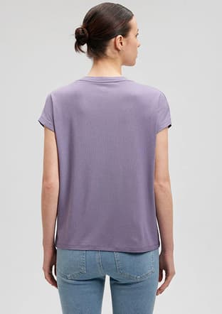 M167714-70608 Kadın Çok Renkli V Yaka T-shirt - 2