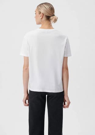 M1611594-620 Kadın Beyaz Baskılı T-shirt - 2