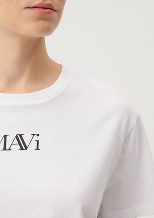 M1611594-620 Kadın Beyaz Baskılı T-shirt - 3