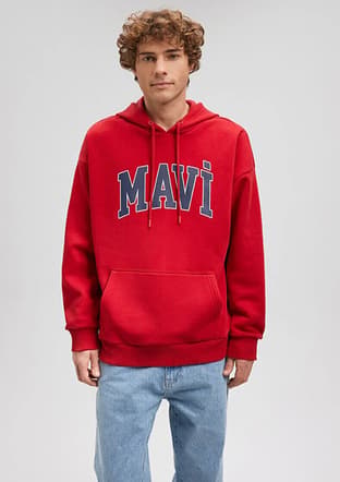 M067149-70464 Erkek Kırmızı Sweatshirt - 3