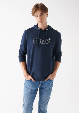 M065606-28417 Erkek Lacivert Sweatshirt - 1