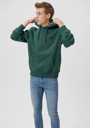 M065809-71580 Erkek Yeşil Sweatshirt - 1