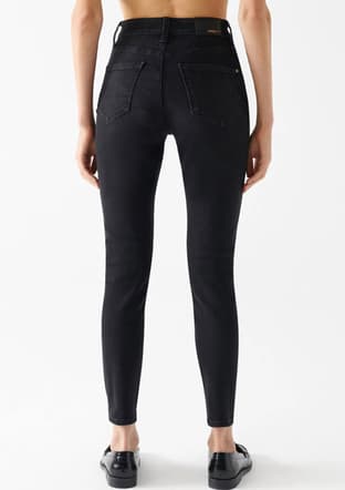 M100980-82211 Kadın Sarı Jean Pantolon - 2