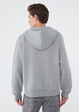 M066979-34686 Erkek Gri Sweatshirt - 2