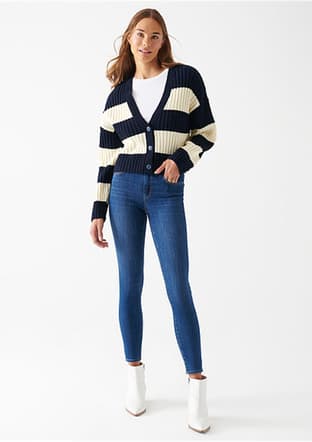 M100328-82232 Kadın Çok Renkli Jean Pantolon - 1