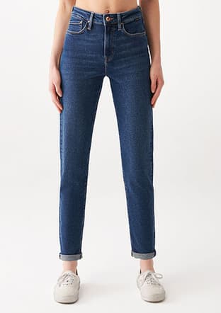 M100277-33687 Kadın Sarı Jean Pantolon - 2
