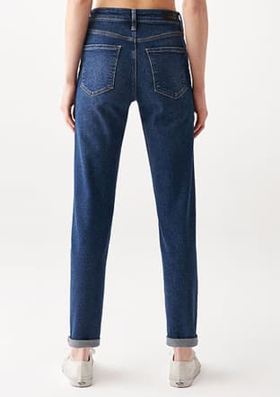M100277-33687 Kadın Sarı Jean Pantolon - 3