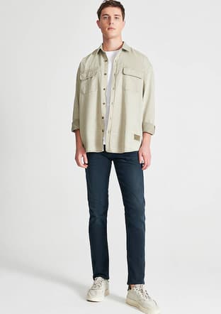 M0042227245 Erkek Mavi Jean Pantolon - 2