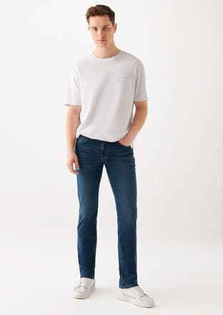 M0037834819 Erkek Çok Renkli Jean Pantolon - 1