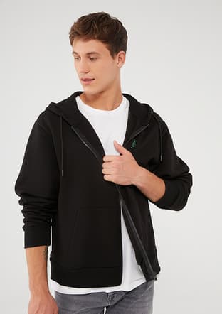 M066979-900 Erkek Siyah Sweatshirt - 2