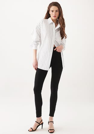 M100980-35248 Kadın Çok Renkli Jean Pantolon - 2