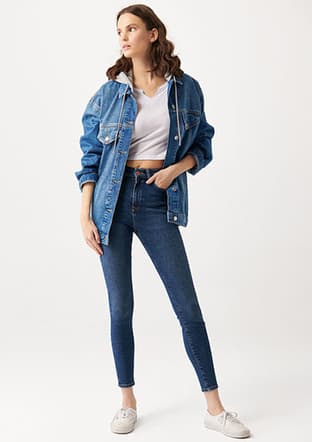 M100980-33687 Kadın Sarı Jean Pantolon - 2