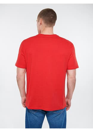 M067074-70471 Erkek Kırmızı Baskılı T-shirt - 3