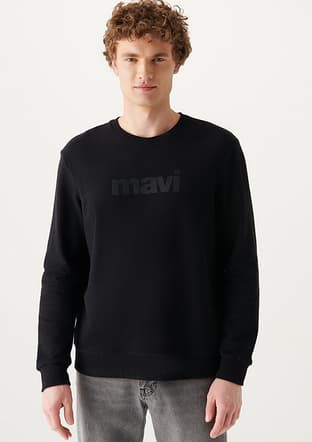 M066303-900 Erkek Siyah Sweatshirt - 3