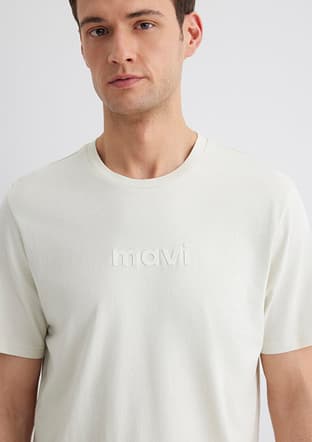 M0612732-70142 Erkek Gri Baskılı T-shirt - 3