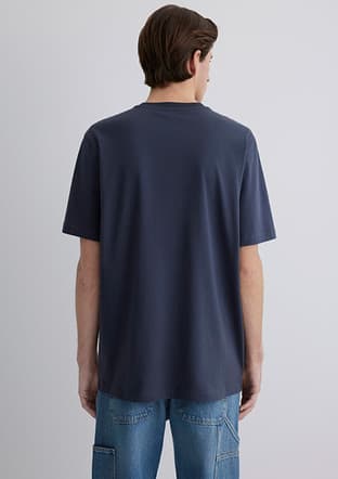 M0612660-70726 Erkek Mavi Baskılı T-shirt - 2
