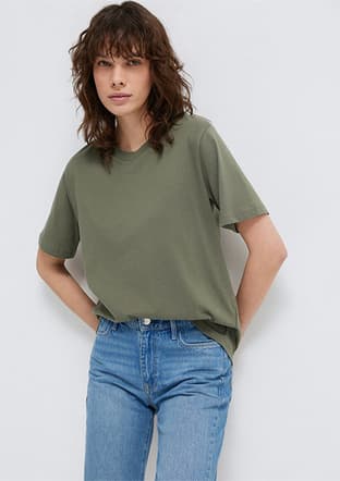 M1600955-86627 Kadın Çok Renkli Baskılı T-shirt - 1