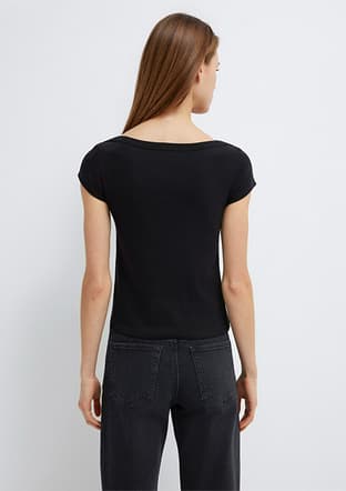 M1613807-900 Kadın Siyah Basic T-shirt - 2
