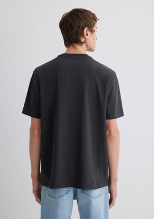 M0612733-70092 Erkek Siyah Baskılı T-shirt - 3