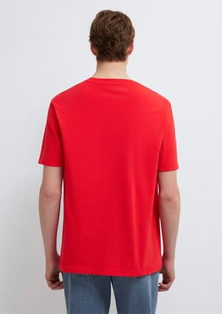 M0611711-70467 Erkek Kırmızı Baskılı T-shirt - 2