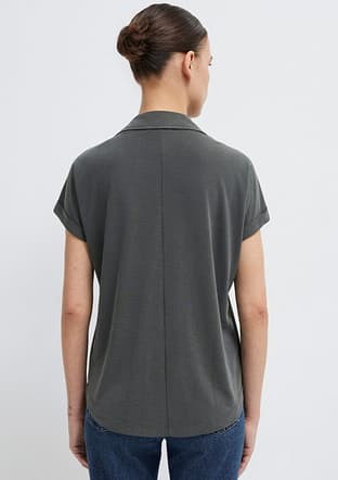 M168081-71587 Kadın Siyah Kısa Kol T-shirt - 2