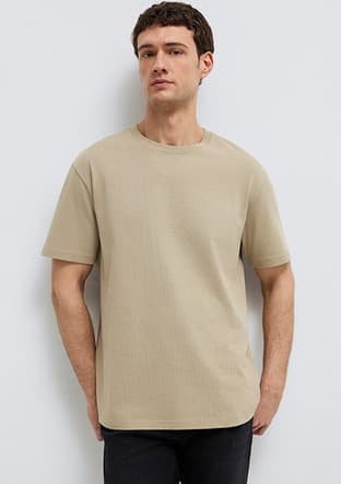 M0611596-70360 Erkek Bisiklet Yaka T-Shirt - 1