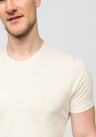 25Yjeeo04623 Erkek Bej Bisiklet Yaka T-shirt - 3