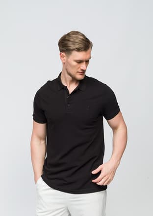 25Yjeeo04613 Erkek Siyah Polo Yaka T-shirt - 2