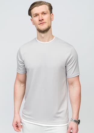 25Yjeeo04003 Erkek Gri Bisiklet Yaka T-shirt - 2