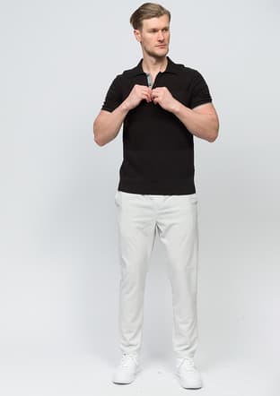 25 Bst Ortiz Erkek Siyah Triko T-shirt - 3