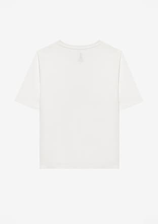 S2510327-102 Kadın Beyaz Baskılı T-shirt - 2