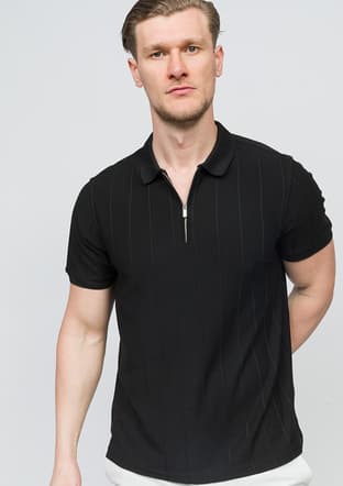 25 Bst Rice Erkek Siyah Triko T-shirt - 1