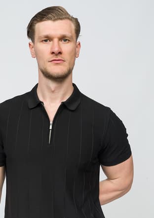 25 Bst Rice Erkek Siyah Triko T-shirt - 3