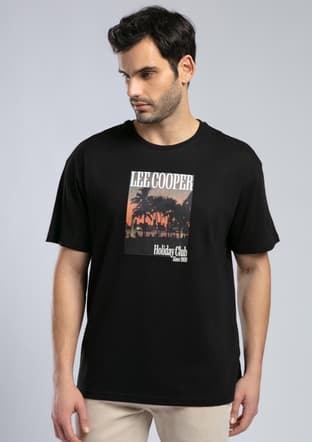 252 Lcm 242051 Erkek Siyah O Yaka T-shirt - 2