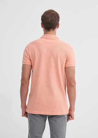 25Yceeo04613 Erkek Turuncu Polo Yaka T-shirt - 3