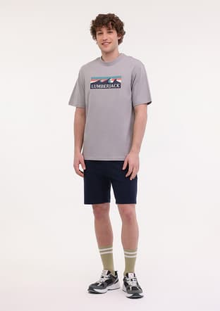 A10194057308010 Erkek Gri Kısa Kol T-shirt - 2
