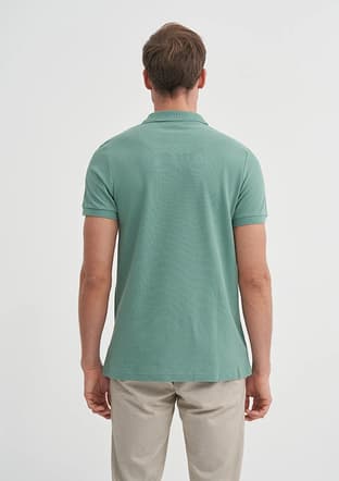 25Yceeo04613 Erkek Mavi Polo Yaka T-shirt - 3