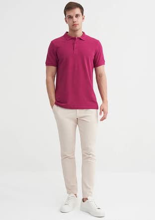 25Yceeo04613 Erkek Çok Renkli Polo Yaka T-shirt - 2