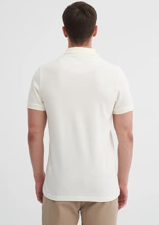 25Yceeo04613 Erkek Beyaz Polo Yaka T-shirt - 3