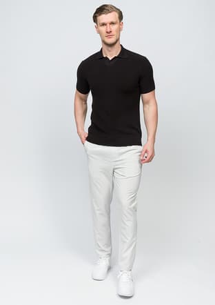 25 Bst Arana Erkek Siyah Triko T-shirt - 3