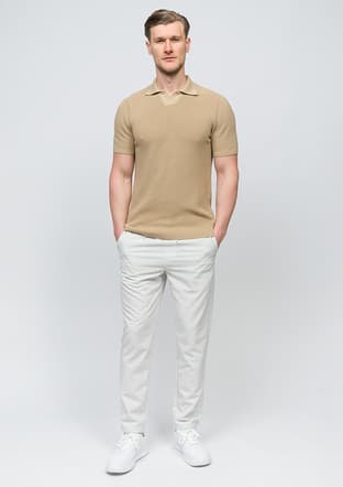 25 Bst Arana Erkek Bej Triko T-shirt - 2