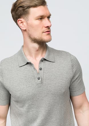 25 Bst Marcos Erkek Gri Polo Yaka T-shirt - 2