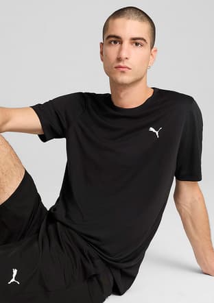 68254201 Erkek Siyah Baskılı T-shirt - 1