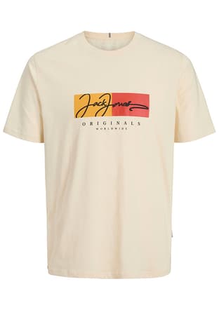 12278266 Erkek Beyaz Baskılı T-shirt - 1